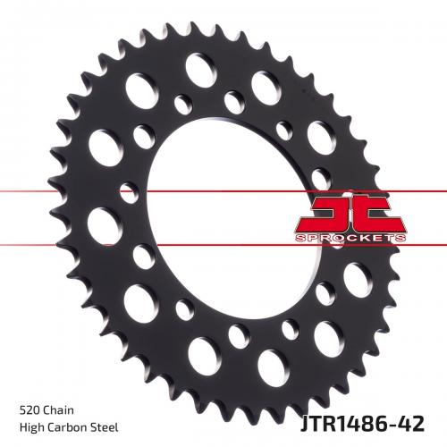 JT SPROCKETS REAR STEEL 42T, 520 JTR148642