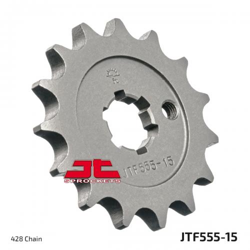 JT SPROCKETS FRONT STEEL 15T, 428 JTF055515