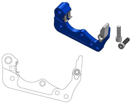 MOTO MASTER 211093, CALIPER ADAPTER BRACKET