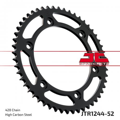 JT SPROCKETS REAR STEEL 52T, 428 JTR124452