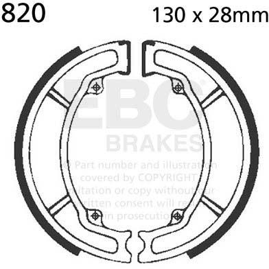 EBC 820 EBC BRAKE SHOES