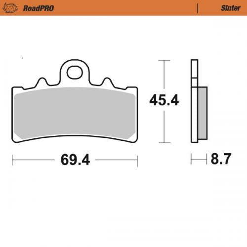 MOTO MASTER 413203, BRAKE PAD SCOOTER