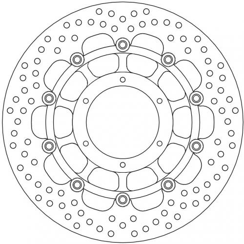 MOTO MASTER 113116, HALO FLOAT ALU OFFS. DISC 310