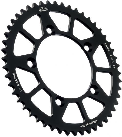 JT SPROCKETS REAR RACELITE ALU 50T BLACK, 420 JTA089450Z
