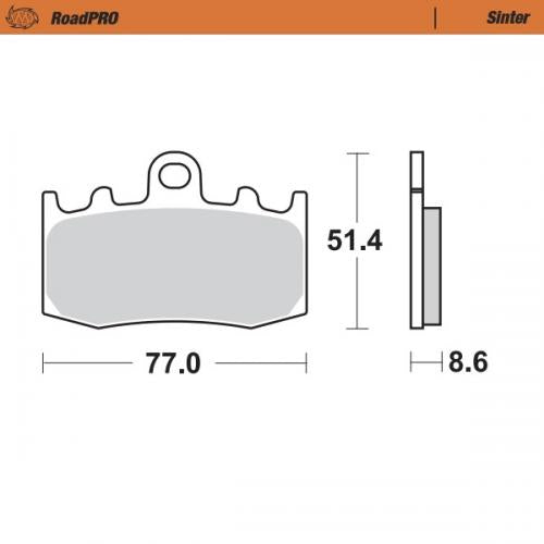 MOTO MASTER 406201, BRAKE PADS SINTER