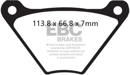 EBC FA 24/2V EBC SEMI SINTERED DISC PADS