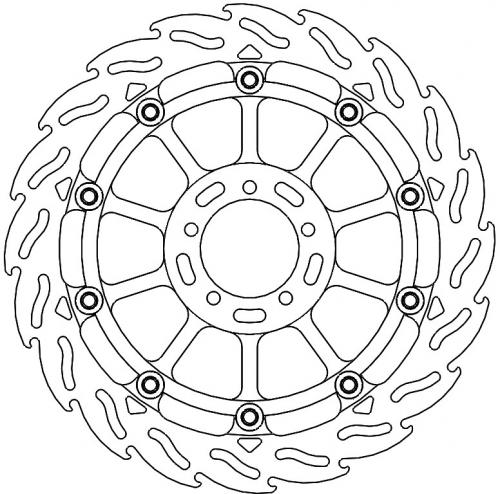 MOTO MASTER 113256, FLAME FLOATING ALU DISC