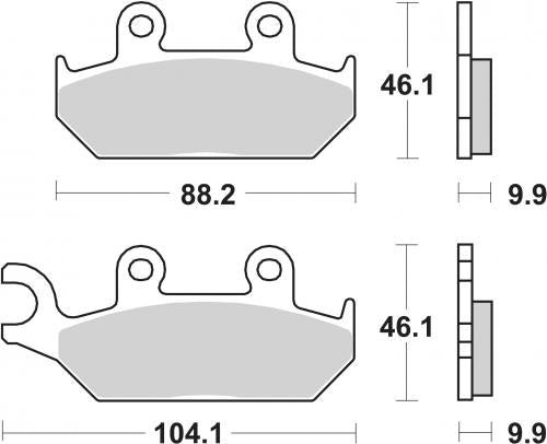 SBS 137HF BRAKE PADS ORGANIC