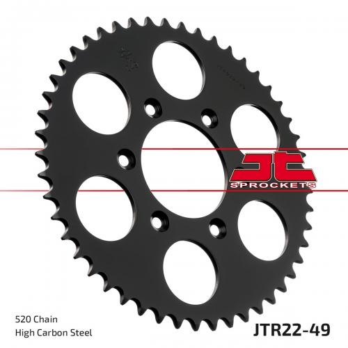 JT SPROCKETS REAR STEEL 49T, 520 JTR002249