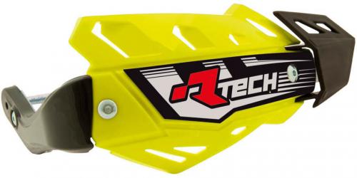 RTECH FLX ATV HANDGUARDS W/MNT KIT NEON YELLOW