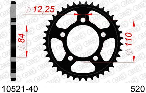 AFAM REAR STEEL 40T, 520 AF21052140