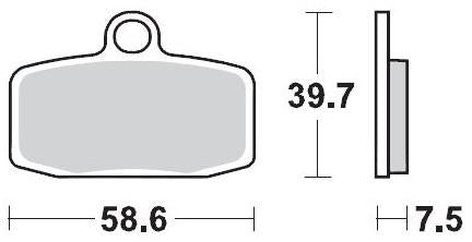 MOTO MASTER 097421, BRAKE PADS SINTER NITRO