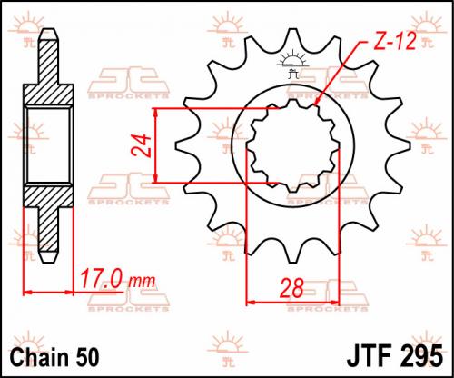 JT SPROCKETS FRONT STEEL 14T, 530 JTF029514