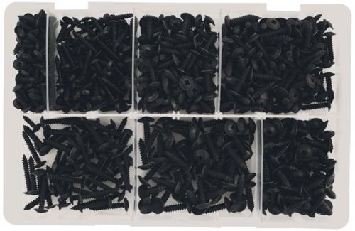 LASER TOOLS ASSORTED SELF TAPPING BLACK FLANGED