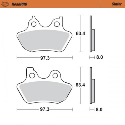 MOTO MASTER 411902, BRAKE PADS SINTER