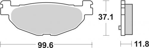 SBS 185HF BRAKE PADS ORGANIC