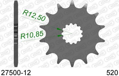 AFAM FRONT 12T, 520 AF12750012