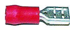 ELECTRICAL 5.0MM FEMALE SPADE RED INSULATED TERMINALS (25)