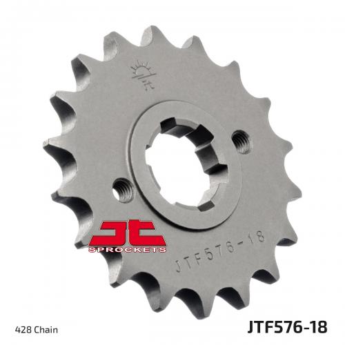 JT SPROCKETS FRONT STEEL 18T, 428 JTF057618
