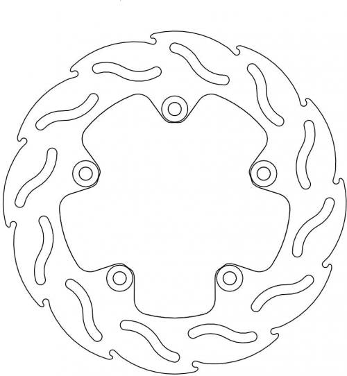 MOTO MASTER 110260, FLAME FIXED DISC 220