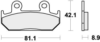 SBS 593HS BRAKE PADS SINTER