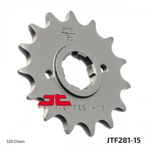 JT SPROCKETS FRONT STEEL 15T, 520 JTF028115