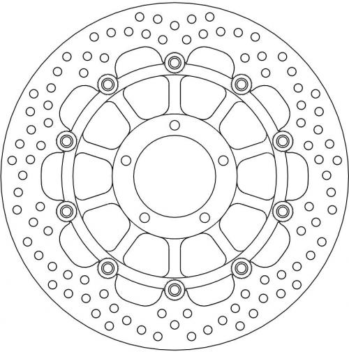 MOTO MASTER 113136, HALO FLOAT ALU OFFS. DISC 305