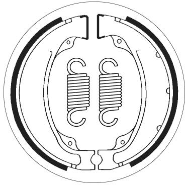 SBS 2055 BRAKE SHOES