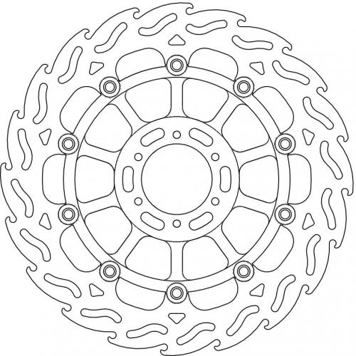 MOTO MASTER 113014, FLAME FLOAT ALU DISC 310