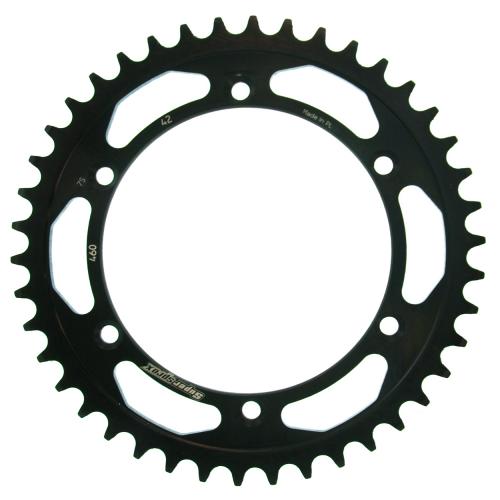 SUPERSPROX SUPERSPROX REAR STEEL 42T, BLACK, 520 SU446042B