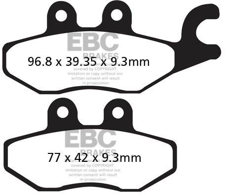 EBC SFA 418HH EBC SCOOTER DISC PADS