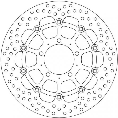 MOTO MASTER 112125, HALO FLOATING ALU DISC 310