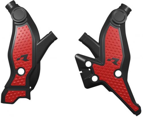 RTECH FRAME PROTECTORS L/R BLACK/RED