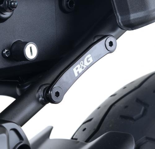 R&G REAR FOOTREST PLATE, BLACK, PAIR 41211908