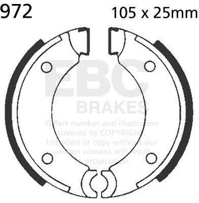 EBC 972 EBC BRAKE SHOES