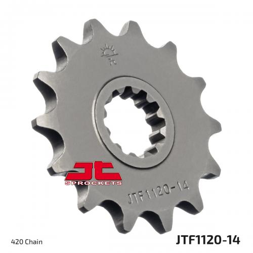 JT SPROCKETS FRONT STEEL 14T, 420 JTF112014