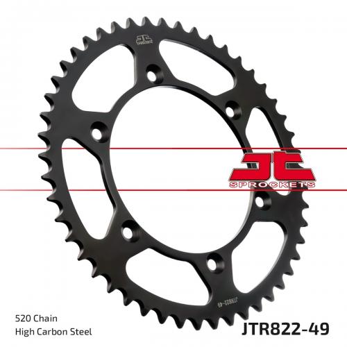 JT SPROCKETS REAR STEEL 49T, 520 JTR082249