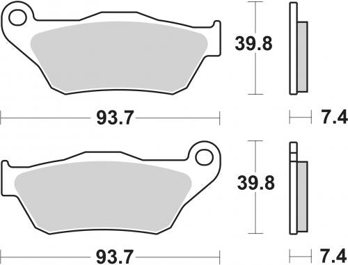 SBS 194CT BRAKE PADS ORGANIC