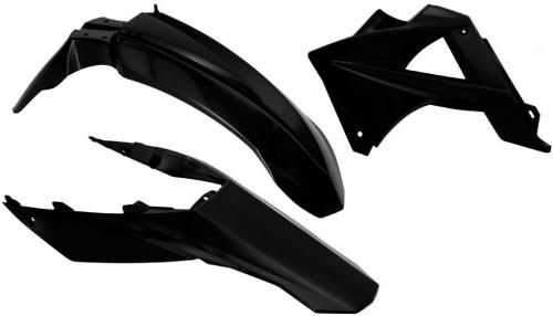 RTECH PLASTICS KIT 3 PCS GAS-GAS BLACK 563205310