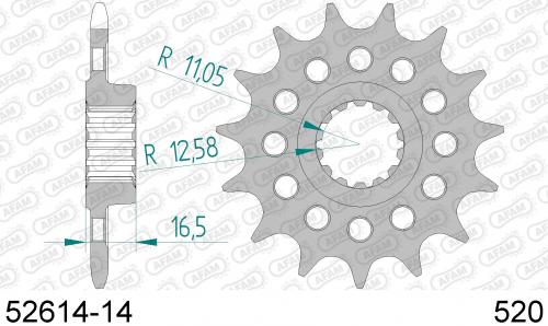 AFAM FRONT 14T, 520 AF15261414