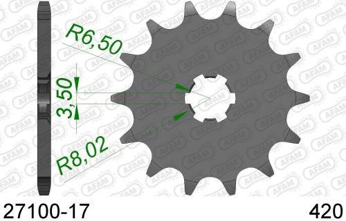 AFAM FRONT 17T, 420