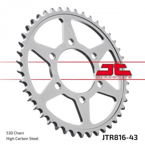 JT SPROCKETS REAR STEEL 43T, 530 JTR081643
