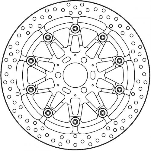 MOTO MASTER 117084, HALO T-FLOATER ALU DISC 321