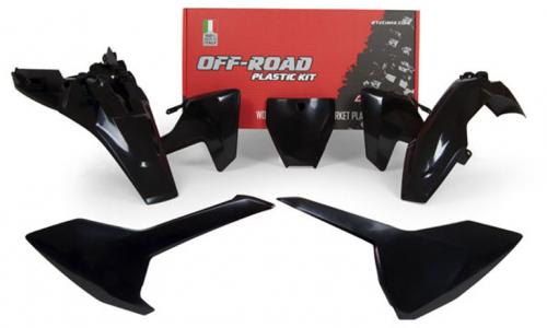 RTECH PLASTICS KIT 5 PCS HUSQVARNA BLACK 563220554