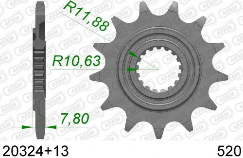 AFAM FRONT 13T, 520 AF12032413S