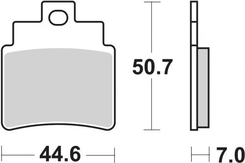 SBS 171CT BRAKE PADS ORGANIC
