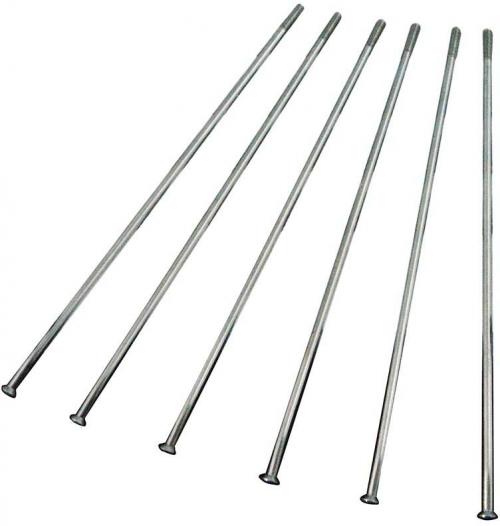 RTECH 6 PCS SPOKE SET 21'F.WHEEL-9G 9 1/2' GALV.
