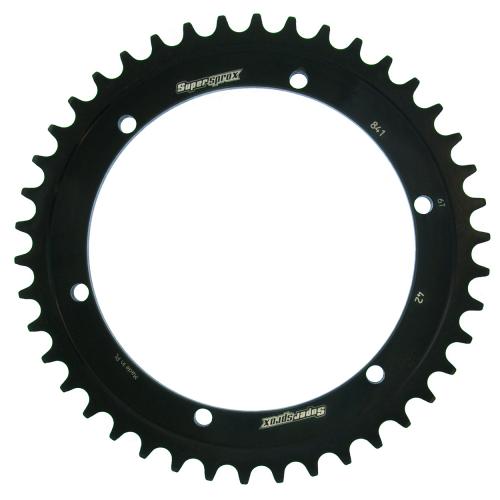 SUPERSPROX SUPERSPROX REAR STEEL 42T, BLACK SU484142B
