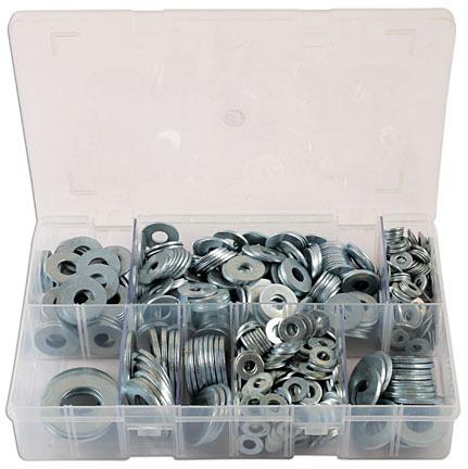 LASER TOOLS ASSORTED FORM C FLAT WASHERS BOX 800PC