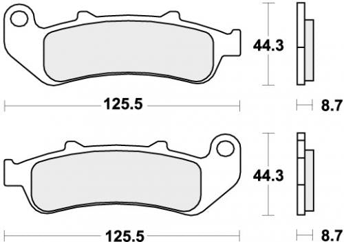 SBS 685HF BRAKE PADS ORGANIC